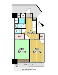 ヴィラ白幡【4階】の間取り