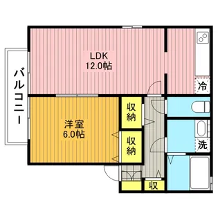 エスポワール柳崎【1階】の間取り