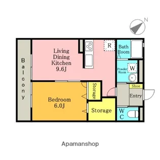 ZELKOVA【203号室】の間取り