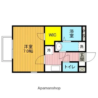 1Kの間取り画像