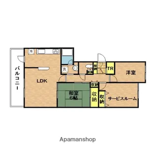 フォレストコート【205号室】の間取り