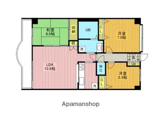 東浦和ガーデンプラザ壱番館【302号室】の間取り