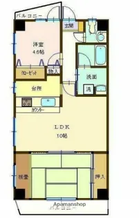 ライオンズマンション南浦和第2【14階】の間取り
