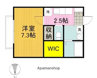 プリムローズ原山Ⅲ【101号室】の間取り