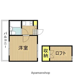 ホワイトハイツ【2階】の間取り