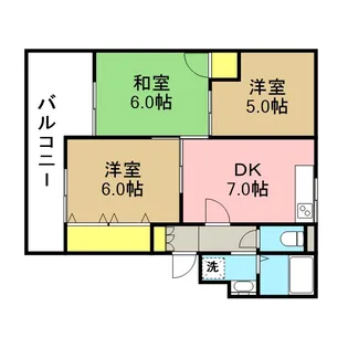 ヴァンベール南浦和【3階】の間取り