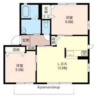エスポワール【102号室】の間取り