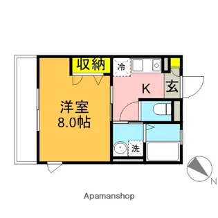 LA TELLE Ⅰ【303号室】の間取り