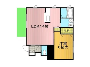 アークアムール参番館【1階】の間取り