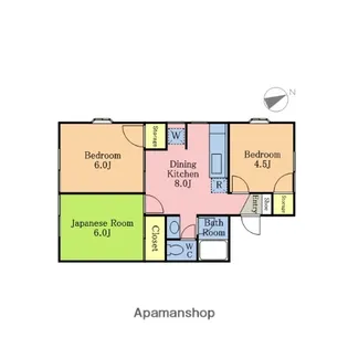 3DKの間取り画像