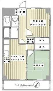 パレ岸町【305号室】の間取り