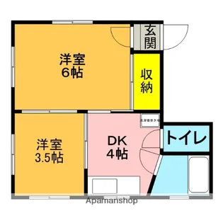 野口ビル【302号室】の間取り