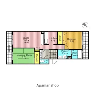 須賀第5ハイツ【2階】の間取り