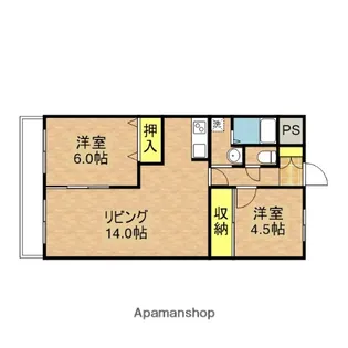 パレ東浦和【1階】の間取り