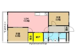プレミアムフラット浦和仲町【604号室】の間取り