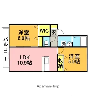 ブレイン【205号室】の間取り