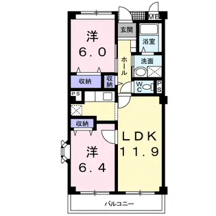 アルカンシェル【2階】の間取り