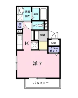 シャトルⅠ芝【1階】の間取り