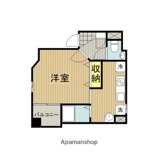 ダイヤモンドビル【6F号室】の間取り