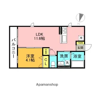 ETOILE【303号室】の間取り