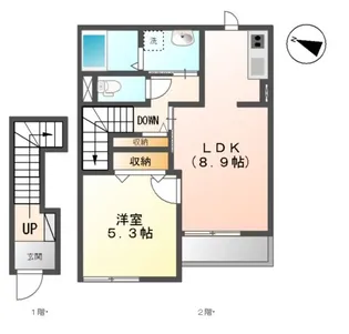 SAGITTARIA(サジタリア)【2階】の間取り