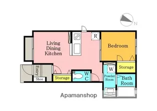エスポワール西川口【102号室】の間取り