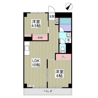 リブレス東浦和 旧東浦和ハイツ【3階】の間取り