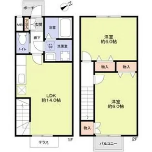 ロイヤルガーデン池田【1階】の間取り