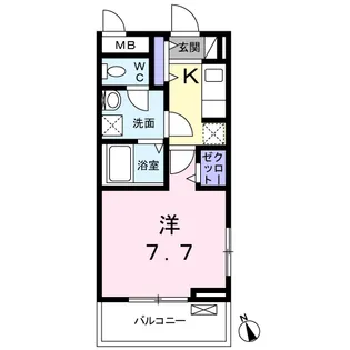 サンティエ ホワイトマム【3階】の間取り