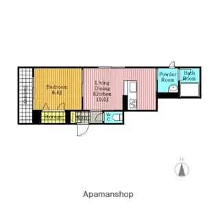 レフィシード【202号室】の間取り