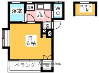 アドミラブールF【201号室】の間取り