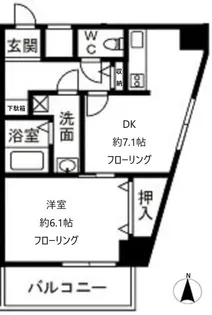 エストセントレ【6階】の間取り