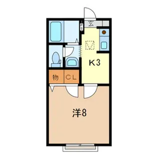 アンジェリーク南浦和【103号室号室】の間取り