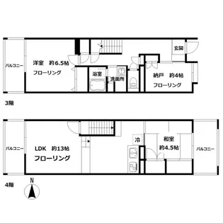 レジデンス浦和【305号室】の間取り