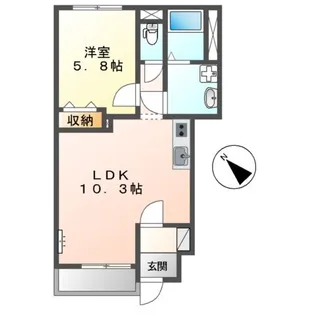 コンフォース【1階】の間取り