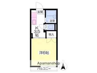 セレーンハイツ【203号室号室】の間取り