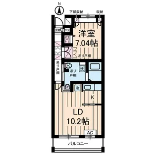 ロイヤルヒルズ浦和【4階】の間取り