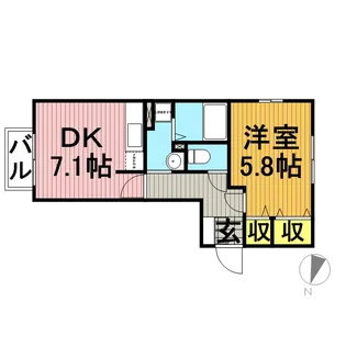 ウィステリア【2階】の間取り