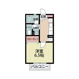 FLATオリーブ【1-D号室号室】の間取り