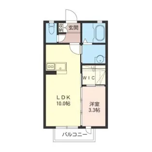 HORTENSIA【102号室号室】の間取り