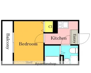 B’2ND蕨【305号室】の間取り