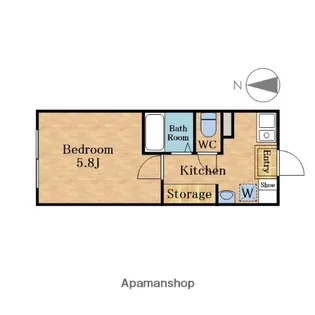 B’2ND蕨【305号室】の間取り