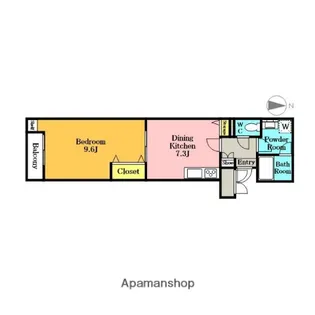 UKマンション【3階】の間取り