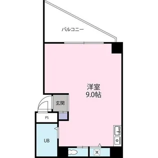 KSビル南浦和【6B号室号室】の間取り