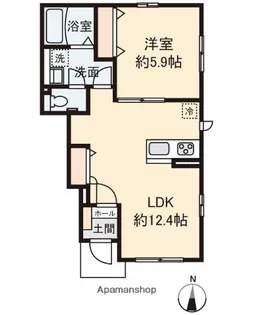 DUO HEIM【101号室】の間取り