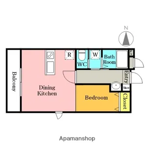 RAFFINE芝中田【3階】の間取り