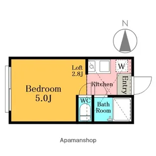 月村マンションNO.16【1階】の間取り