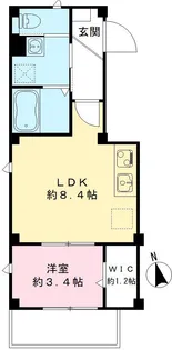 ルポゼ芝富士【101号室号室】の間取り