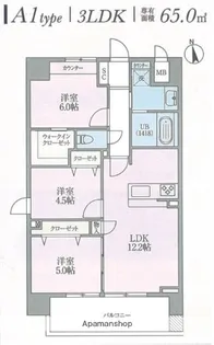 SANITAS WARABI【301号室号室】の間取り