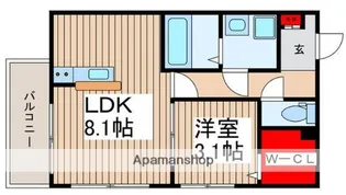 CRELISS浦和【3階】の間取り